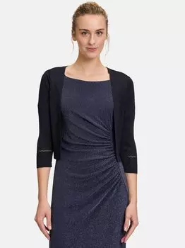 Вяжем болеро спицами Vera Mont, синий