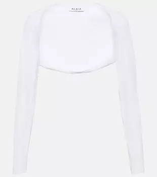 Вяжем плечи Alaa, белый