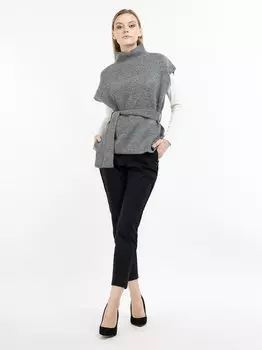 Вяжем пончо Dreimaster, серый