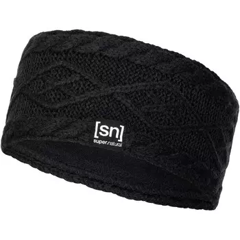 Вяжем повязку на голову Super.Natural, черный