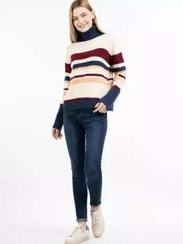 Вяжем водолазку спицами Dreimaster, мультиколор