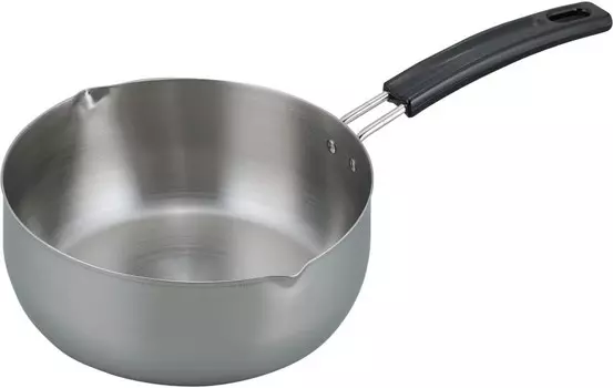 VR-8339 Одноручная кастрюля, вареная еда, японская кухня, кастрюля Юкихира, 7,9 дюйма (20 см), совместимая с индукционной индукцией, нержавеющая сталь WAHEI FREIZ, Sliver