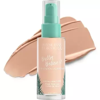 Врачи формулируют масло Мурумуру, поверьте! Тональный крем + консилер с маслом Мурумуру, Купуага и маслом Тукумы Fair-To-Light Fair Light, Physician'S Formula, Inc