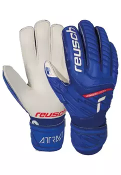Вратарские перчатки Reusch "Attract Grip Finger Support" с практичной защитой пальцев, белый