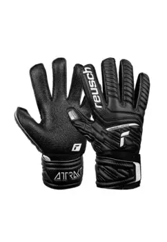 Вратарские перчатки Reusch Attract Resist с надежной системой защиты пальцев, черный