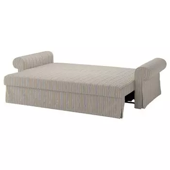 ВРЕТСТОРП 3-х раскладной диван-кровать, Карлшов серый бежевый VRETSTORP IKEA