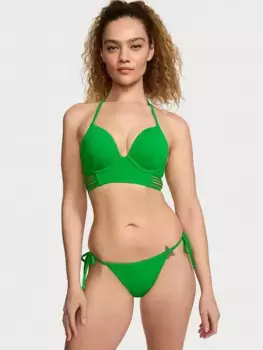VS Archives Swim Bombshell Удлиненный бикини-топ с эффектом пуш-ап Victoria'S Secret Swim, цвет Island Jade