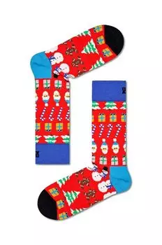 Все, что я хочу на Рождество Носки Happy Socks, красный