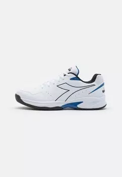 Все туфли для тенниса Volee 6 Diadora, цвет white/black/dejavu blue