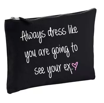 Всегда одевайтесь так, будто собираетесь увидеть свою бывшую черную косметичку 60 SECOND MAKEOVER, черный