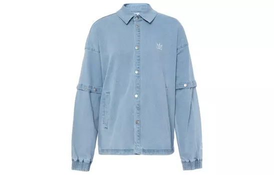 ВСЕГДА ОРИГИНАЛЬНАЯ ДЖИНСОВАЯ ТРЕК Джинсовая куртка женская серый/синий Adidas Originals