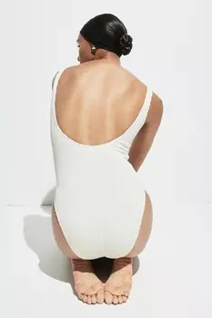 Всегда подходит к танку, цельный Good American, белый