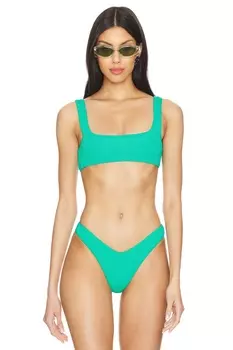 Всегда подходит к топу бикини khloe Good American, зеленый