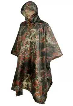 Всепогодная куртка Brandit " Brandit Men's Ripstop Poncho" (1 шт.), без капюшона, цвет Flecktarn