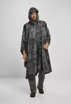 Всепогодная куртка Brandit " Brandit Men's Ripstop Poncho" (1 шт.), без капюшона, цвет Darkcamo