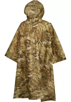 Всепогодная куртка Brandit " Brandit Men's Ripstop Poncho" (1 шт.), без капюшона, цвет Tactical Camo