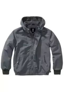 Всепогодная куртка Brandit " Brandit Unisex Kids Windbreaker Frontzip" (1 шт.), с капюшоном, антрацит