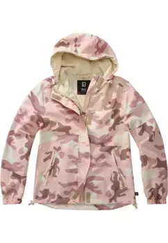 Всепогодная куртка Brandit " Brandit Women's Ladies Summer Windbreaker Frontzip" (1 шт.), с капюшоном, цвет Candy Camo