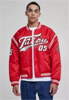 Всепогодная куртка Fubu " Fubu Men's FM231-016-3 FUBU Varsity Shiny College Jacket" (1 шт.), без капюшона, белый