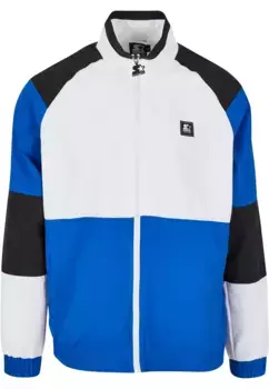 Всепогодная куртка Starter Black Label "Start Black Label Men's Starter Color Block Retro Jacket" (1 шт.), без капюшона, цвет White/Cobaltblue/Black