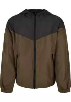 Всепогодная куртка URBAN CLASSICS " Urban Classics Men's Boys 2-Tone Tech Windrunner" (1 шт.), с капюшоном, черный