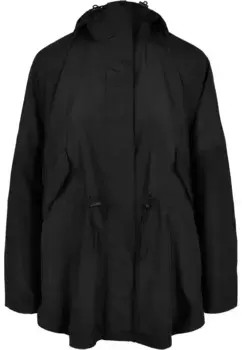 Всепогодная куртка URBAN CLASSICS " Urban Classics Women's Ladies Recycled Packable Jacket" (1 шт.), с капюшоном, черный