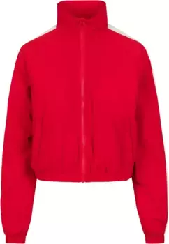 Всепогодная куртка URBAN CLASSICS " Urban Classics Women's Ladies Short Striped Crinkle Track Jacket" (1 шт.), без капюшона, белый
