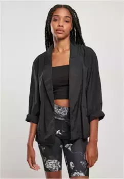 Всепогодная куртка URBAN CLASSICS " Urban Classics Women's Ladies Oversized Crinkle Nylon Blazer" (1 шт.), без капюшона, черный