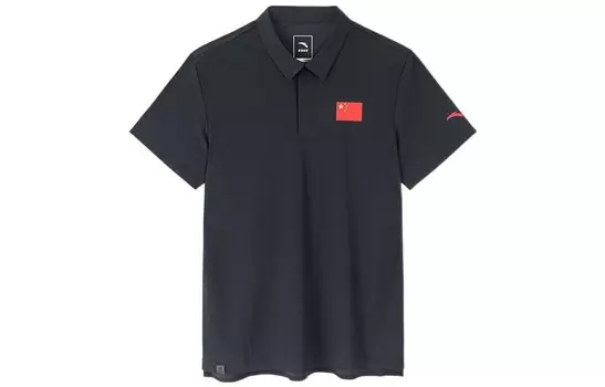 Всепогодная рубашка поло мужская черная Anta, черный