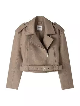 Всесезонная куртка Bershka Between-Season Jacket, темно-бежевый