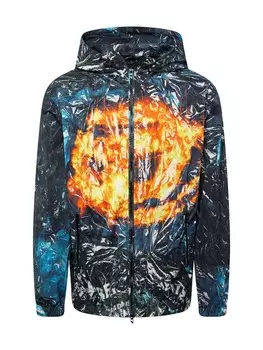 Всесезонная куртка DIESEL Between-Season Jacket WARRETT-POSTER, черный