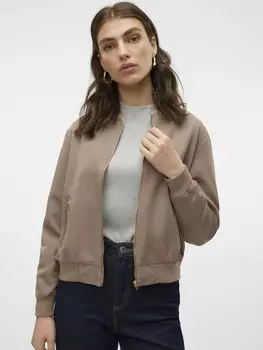 Всесезонная куртка MANGO Wide leg Pleated Pants Casiopea, светло-коричневый