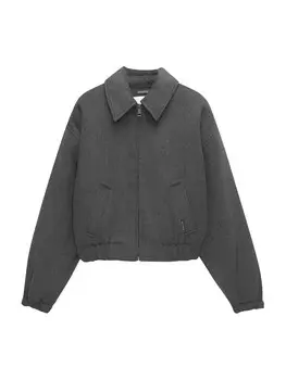 Всесезонная куртка Pull&Bear Between-Season Jacket, графитовый