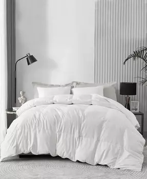 Всесезонное одеяло из гусиного пуха, размер King Unikome, белый