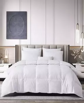 Всесезонное одеяло из лиоцелла и хлопка с белым пером и пуховым волокном, полный/королевский размер Beautyrest, белый