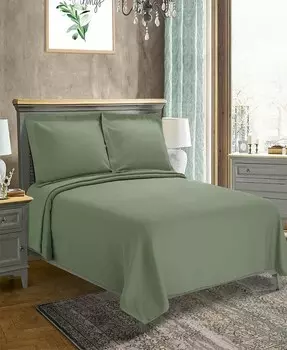 Всесезонный комплект из 3 покрывал-пасьянсов из 100% хлопка с бриллиантами, полный Superior, зеленый