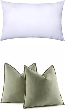Вставка для декоративной подушки MIULEE и декоративные наволочки цвета шалфейного цвета