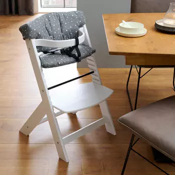 Вставка для детского стула серая со звездами My Baby Lou, серый