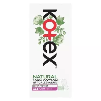 Вставки, 18 шт. Kotex Natural Normal +
