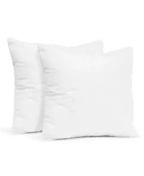 Вставки для декоративных подушек для квадратного дивана — 24 x 24 дюйма — 2 шт Nestl, белый