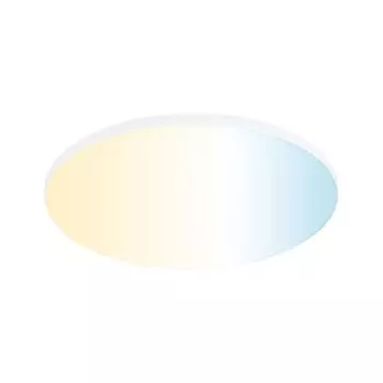 Встраиваемая светодиодная панель Paulmann Smart Zigbee Veluna Edge белого цвета, 18 Вт, 1400 лм, IP44, круглая, с регулируемой яркостью, настраиваемая, белая, белый