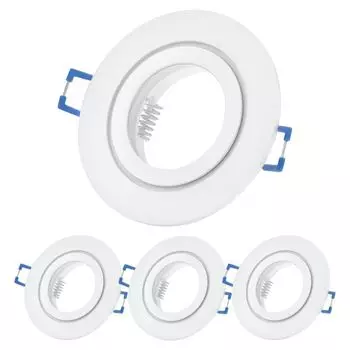 Встраиваемые светодиодные светильники Sweet LED для ванной комнаты, IP44, потолочные точечные светильники, белый алюминий, GU10, 4 шт.