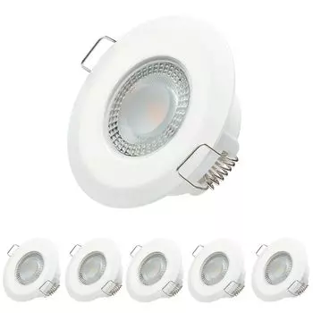 Встраиваемый точечный светильник для ванной комнаты PARIS 6 x 5W белый IP44 230V | Встраиваемый точечный светильник в ванной комнате | Октаплекс освещение Oktaplex