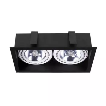 Встраиваемый точечный светильник Euluna 'Mod II' черного цвета из металла, черный