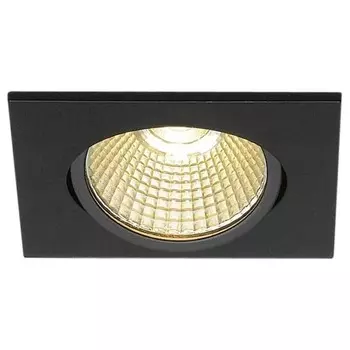 Встраиваемый точечный светильник SLV New Tria, черный матовый