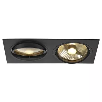 Встраиваемый точечный светильник SLV New Tria, черный матовый