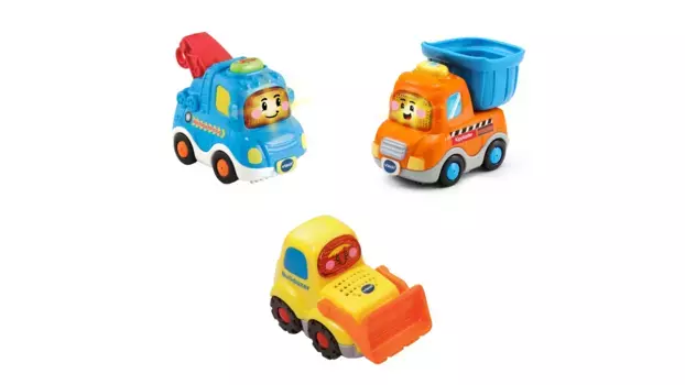 VTech Tut Tut Baby Flitzer Набор из 3-х строительных машин (эвакуатор, самосвал, экскаватор)