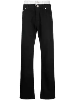 VTMNTS двухслойные джинсы прямого кроя, черный