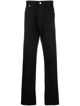 VTMNTS прямые джинсы с нашивкой, черный