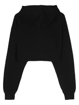 VTMNTS укороченное худи с вышитым логотипом, черный